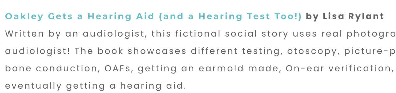 Allison Fors recommends Oakley Gets a Hearing Aid (and a Hearing Test Too!) by Lisa Rylant